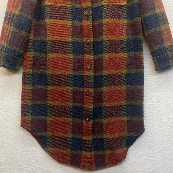 Sundance Jacket Womens Medium Legacy Plaid Catalog Chore Wool Shacket Outdoor - Picture 5 of 10
